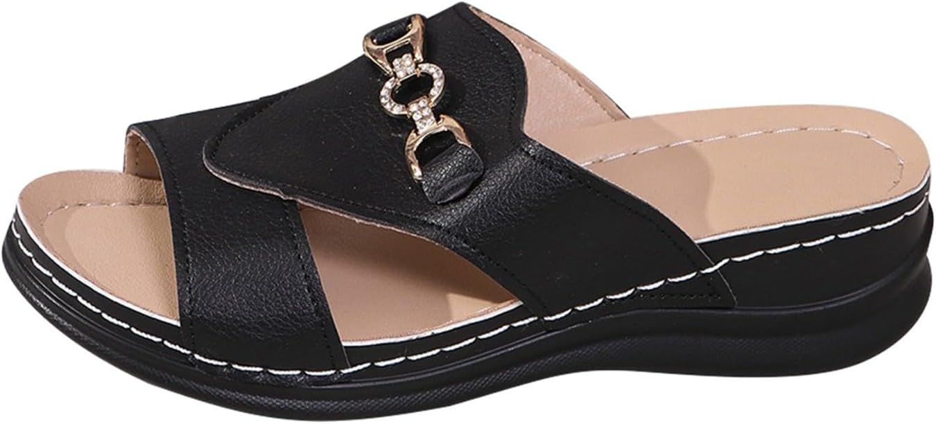 Womens Shoes, Women'S With A Casual Solid Platform Slipper