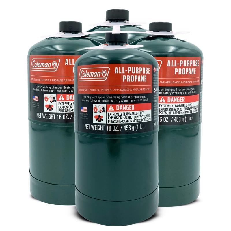 Propane Fuel Cylinders, 4 pk./16 oz.