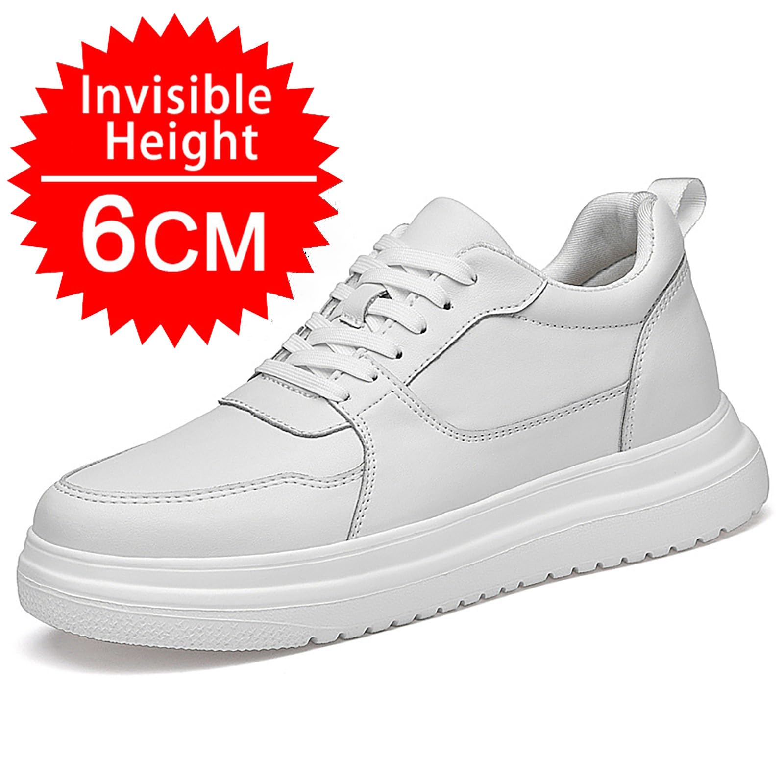 Generisch Zapatillas deportivas para hombre, zapatillas de ascensor para aumentar la altura, plantilla de 6 cm, zapatos para correr, zapatos de ocio, hombres, deportes transpirables, cómodos, zapatos