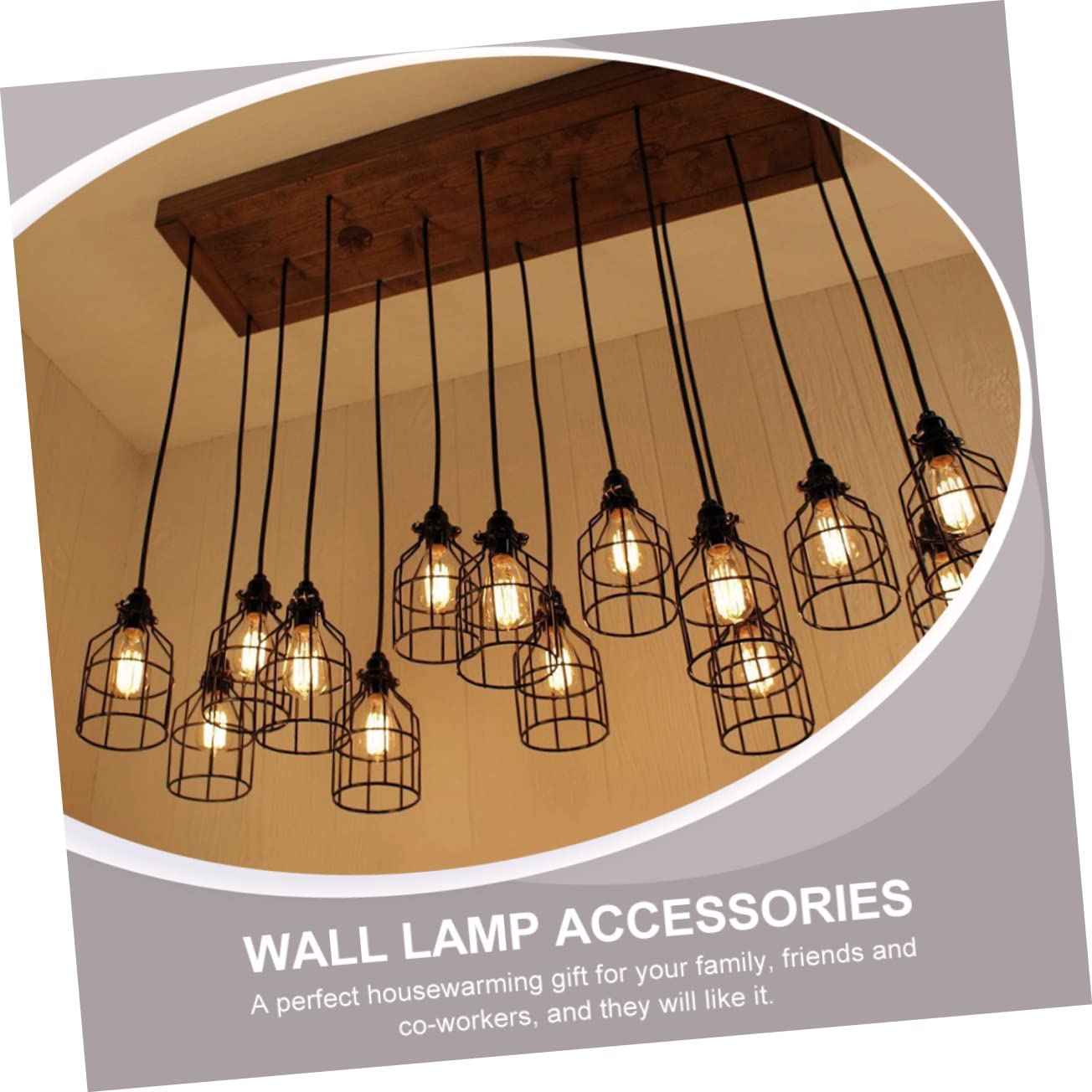 Yardenfun 2x Eisen-Lampenschirme – Vintage Pendelleuchten-Abdeckung, Clip-on, Silber