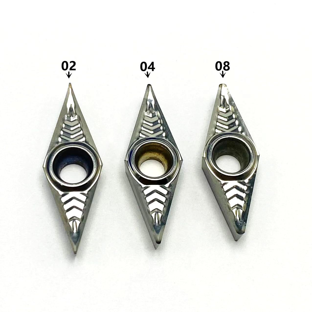 SRCGG 10pcs VCGT160402 VCGT160404 VCGT160408 AK H01 Aluminum