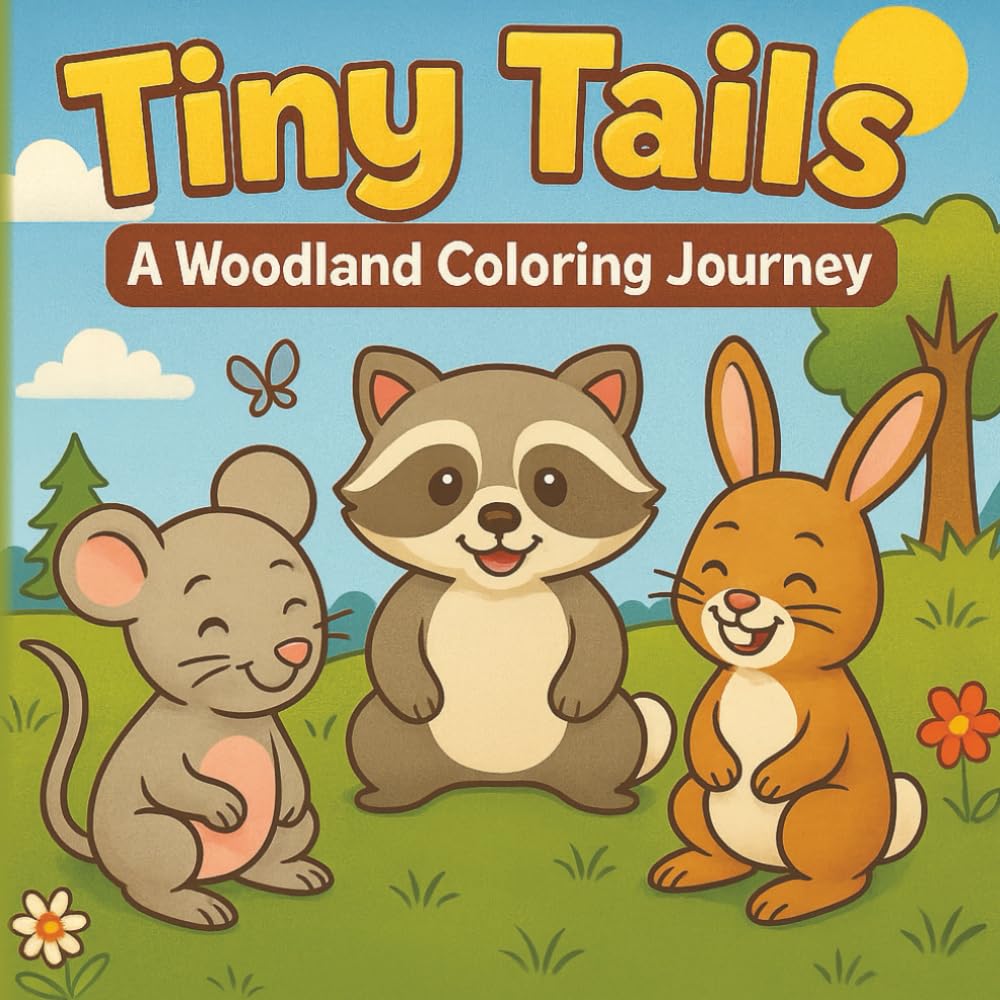 Tiny Tails: A Woodland Coloring Journey