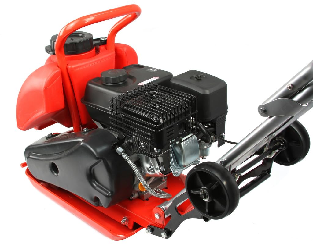 IMJ-Global Compattatore Compattatrice a Scoppio | 82 kg | 5,8 CV | Forza Centrifuga 13 KN | Piastra 540x420 mm Spessore 12 mm | profondità di Compattazione 30 cm | Frequenza di Vibrazioni 5500 VPM