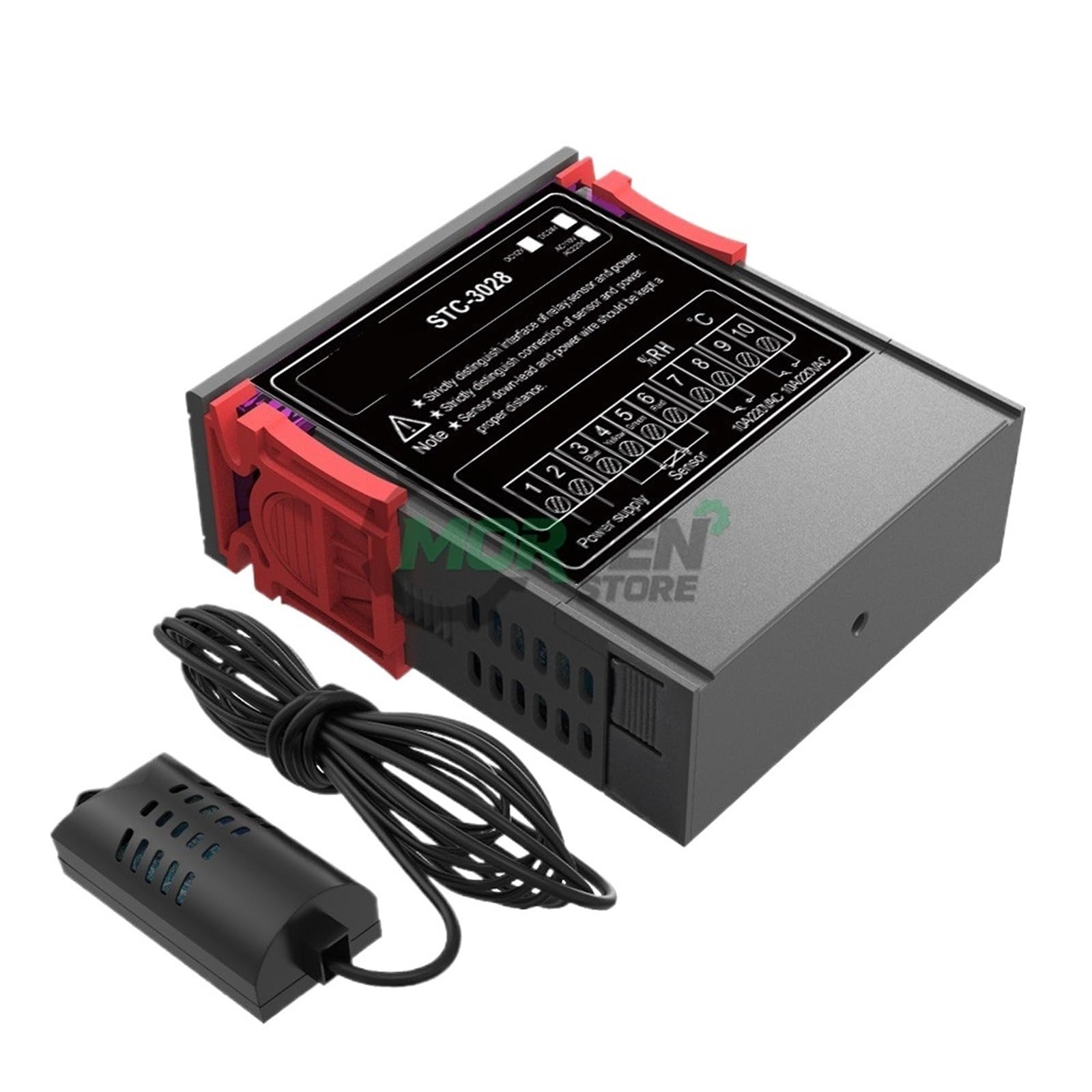 Cyfrowy regulator temperatury i wilgotności STC-3028, 10 V AC, 220 V, termometr, higrometr, termostat i inkubator, higrometr, higrometr, higrometr, higro