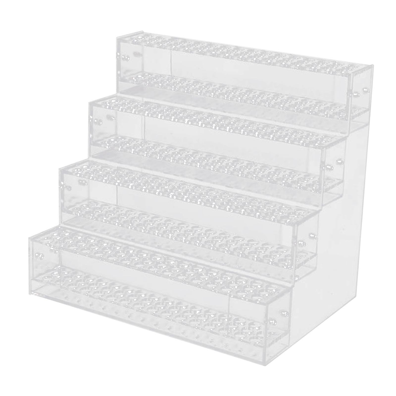 AMSLSIU Clear Acrylic Organizer Storing Makeup Brushes Pens And Markers Ensures Tidy Workspace Aesthetic Making Accessory For Both Office And Personal, 4 Layer