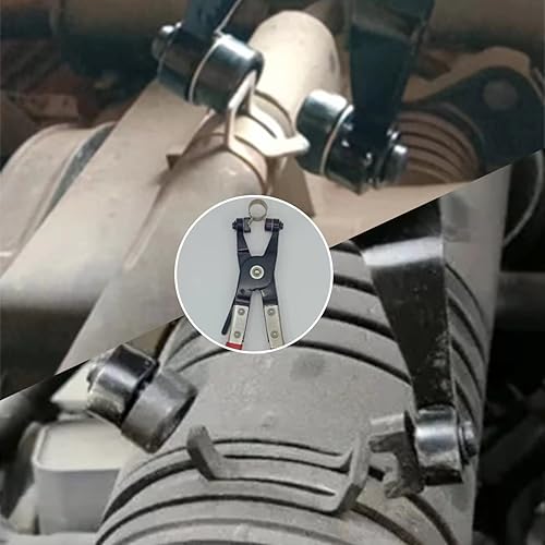 Miniatura 6 de JANNO Juego de 4 alicates de abrazadera de manguera, herramienta de abrazadera de manguera de agua y combustible para automóvil, alicates de resorte
