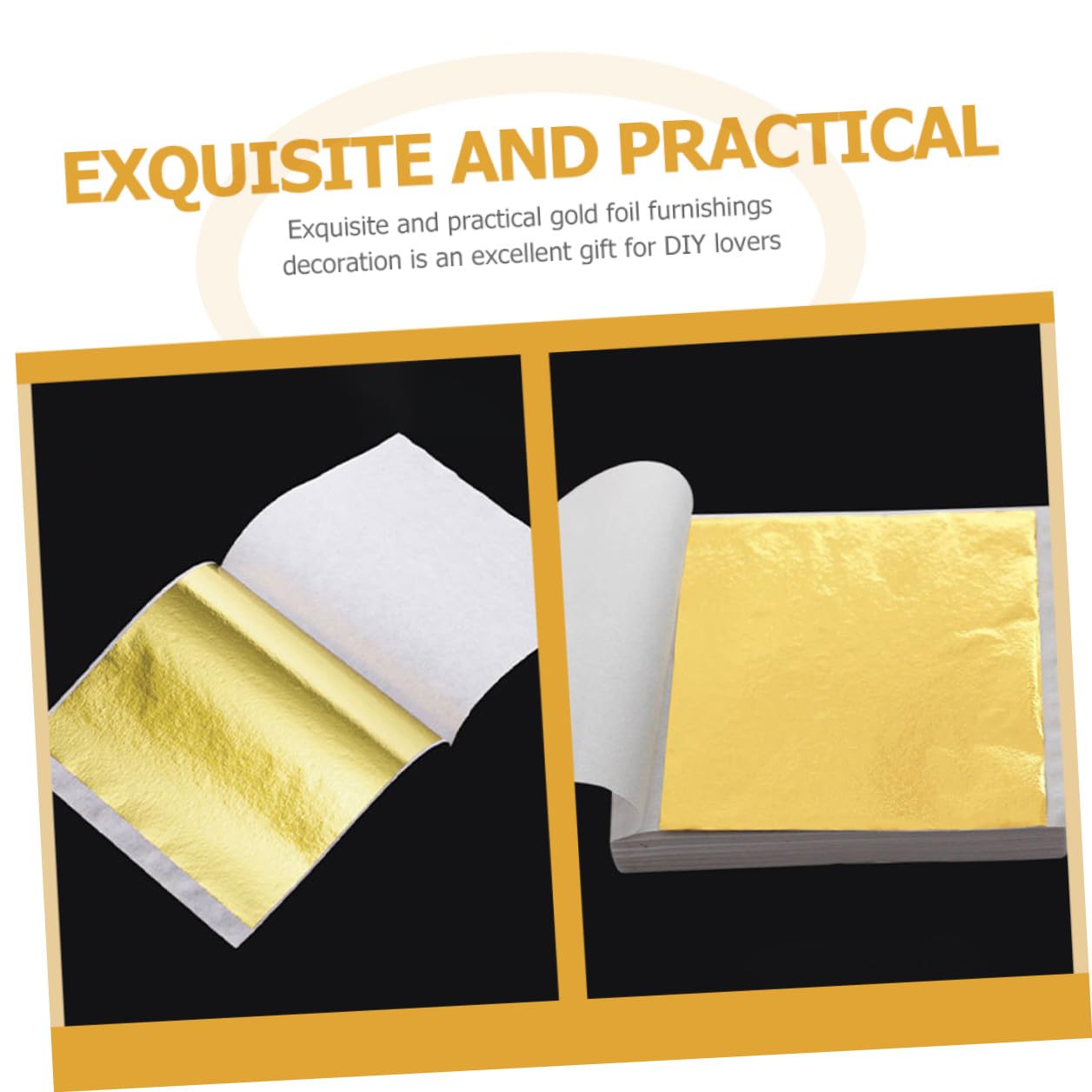 DOITOOL 900 Blatt Teiliges Blattgold Imitation Goldfolie Gold Silber und Roségold Funkelnde Folienflocken für DIY Basteln Kunstprojekte Möbelverzierung und Kreative Dekoration