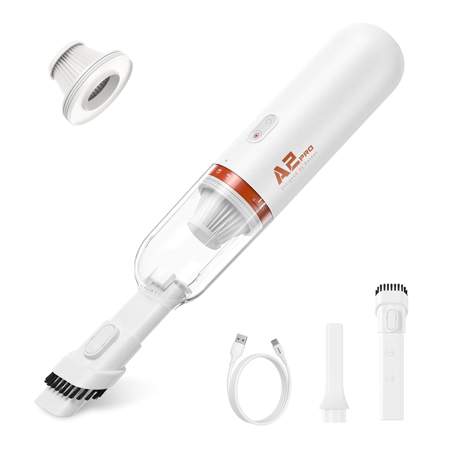 Baseus A2 Pro Cordless Vacuum Cleaner and Blower with accessories.