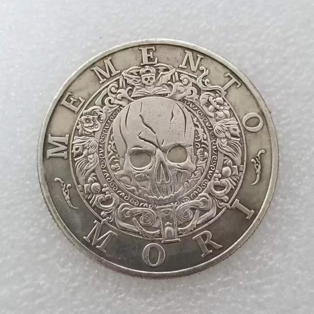 YIQILAFADA Memento Mori Medal Carpe Diem Stoicyzm Pamiątkowe Monety Hobo Moneta dla kolekcjonera