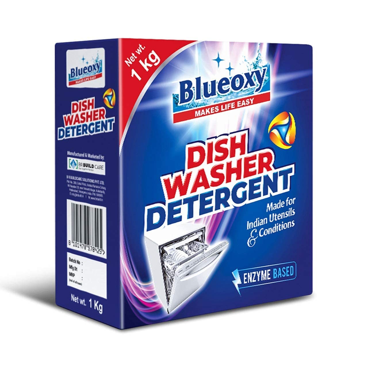 BLUEOXY Auto Dishwasher Detergent Powder - Used for All Dishwasher Brands | Specially Made for Indian Utensils & Conditions | Dishwasher Cleaning Powder | Ecological Formulation | 1Kg | QTY 2 (B09NXLSP22) Amazon Price History, Amazon Price Tracker