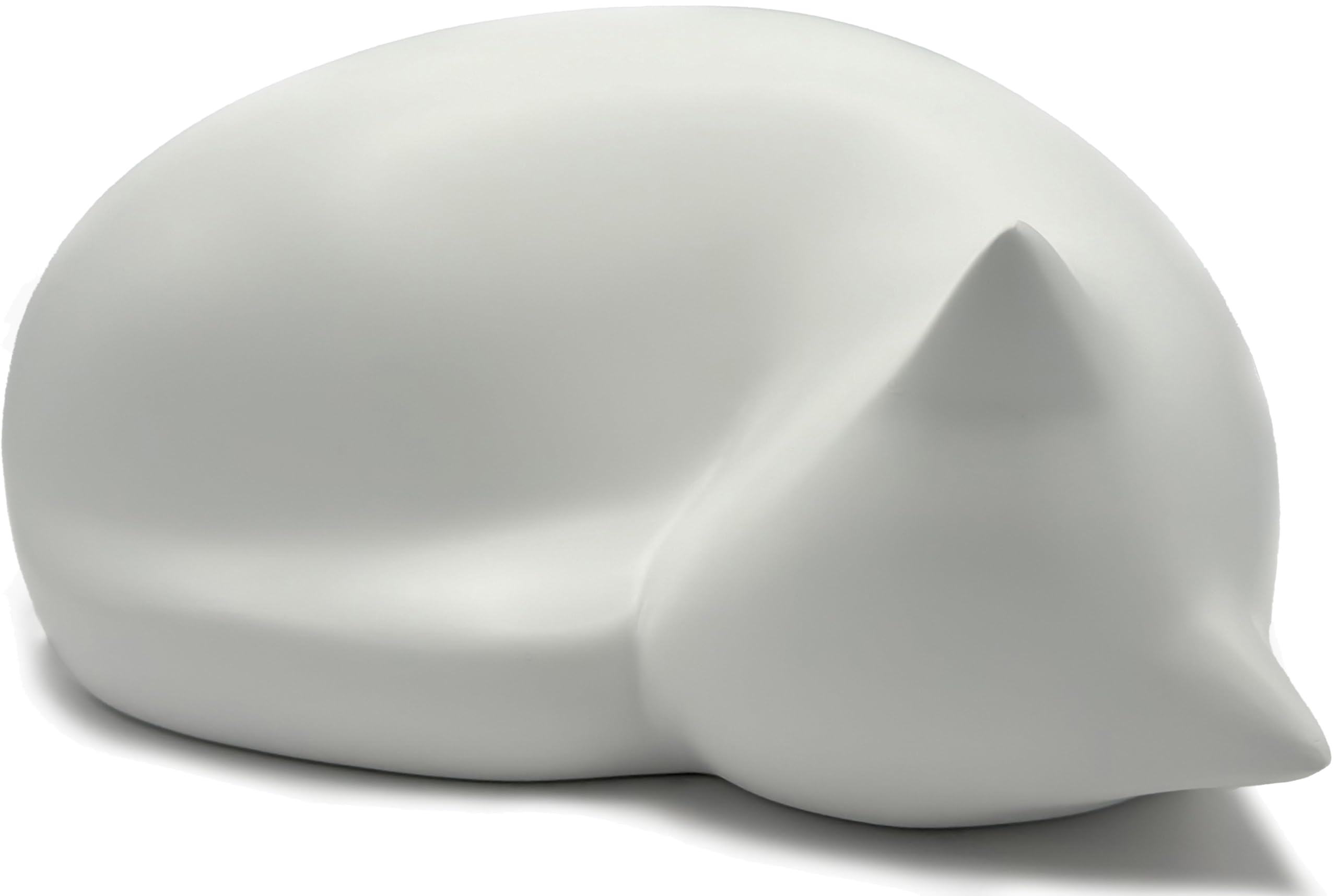Sleeping cat Funeral urn, White