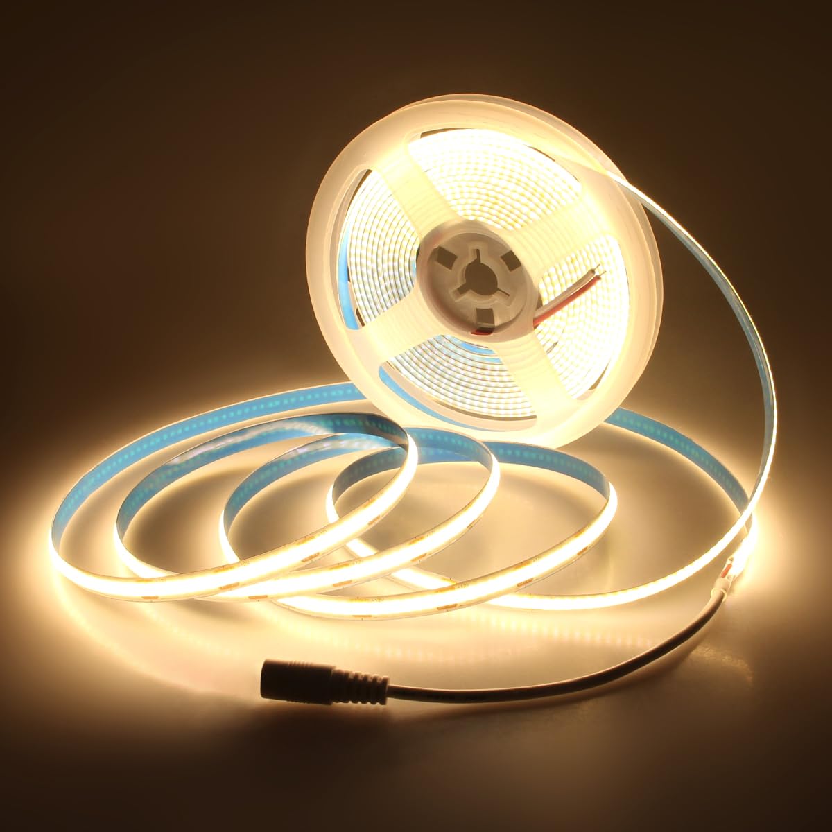 Aclorol 12V COB LED Strip Warm White 3000K LED Strip Lights 16.4FT 1600LEDs