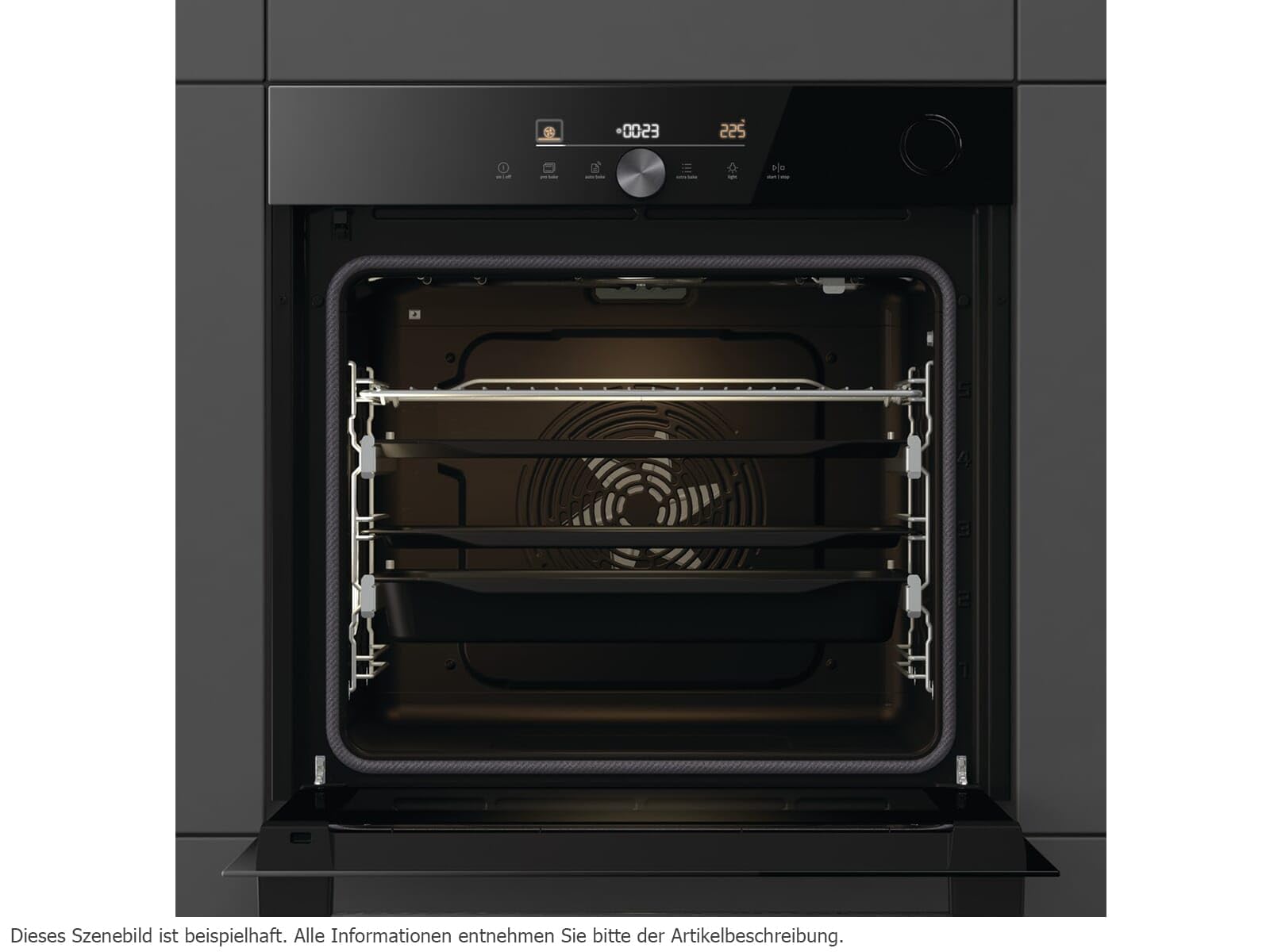 Gorenje BPSA6747DGWI - 742106 Pyrolyse Backofen Schwarz