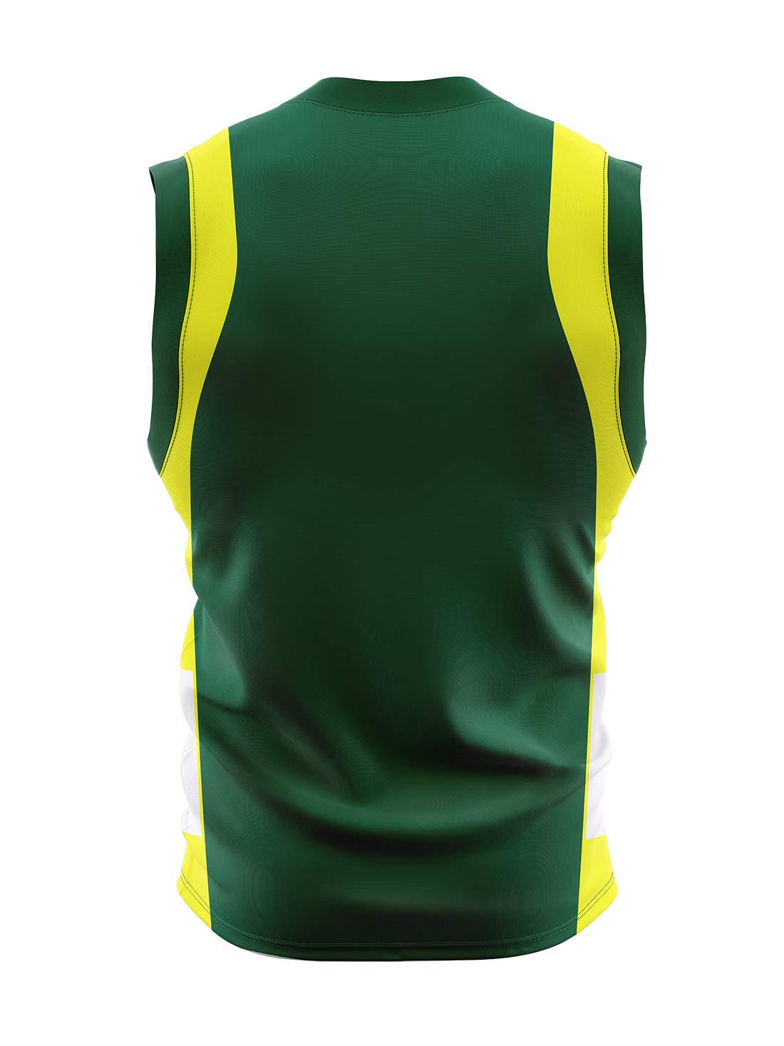 TRIUMPH Men's Basketball V Neck Polyester Sleeveless Jersey Volleyball Sports Tshirt for Team Players Size L Green White