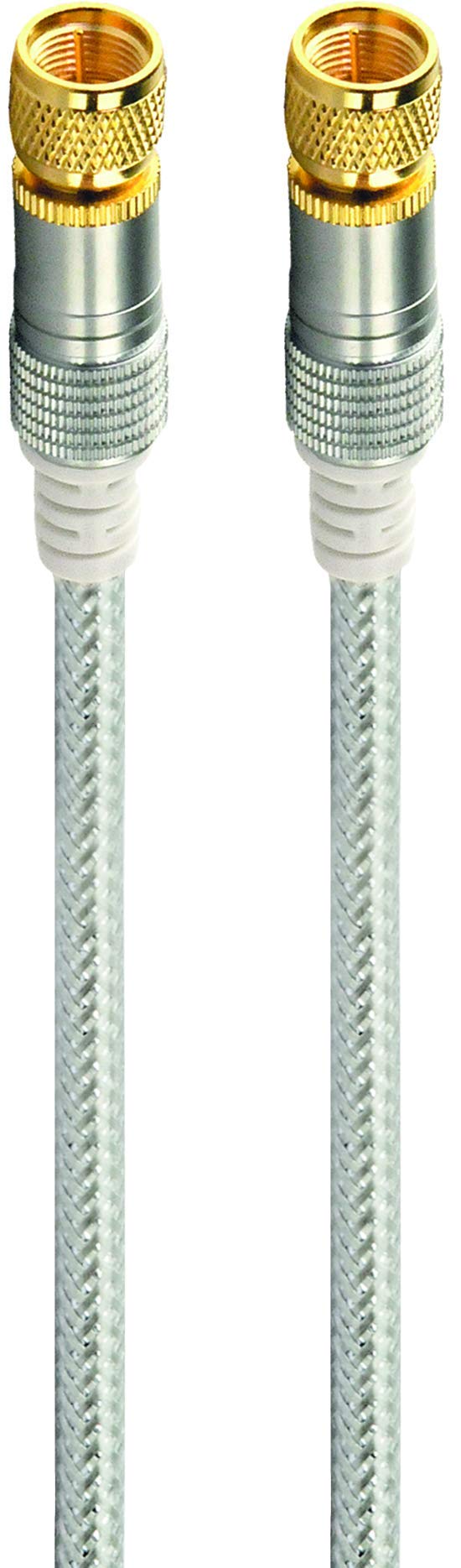 Schwaiger KVCHD75532 - Cable de conexión satelital (110 dB, 7,5 m, Conector F a Conector F, Transparente)