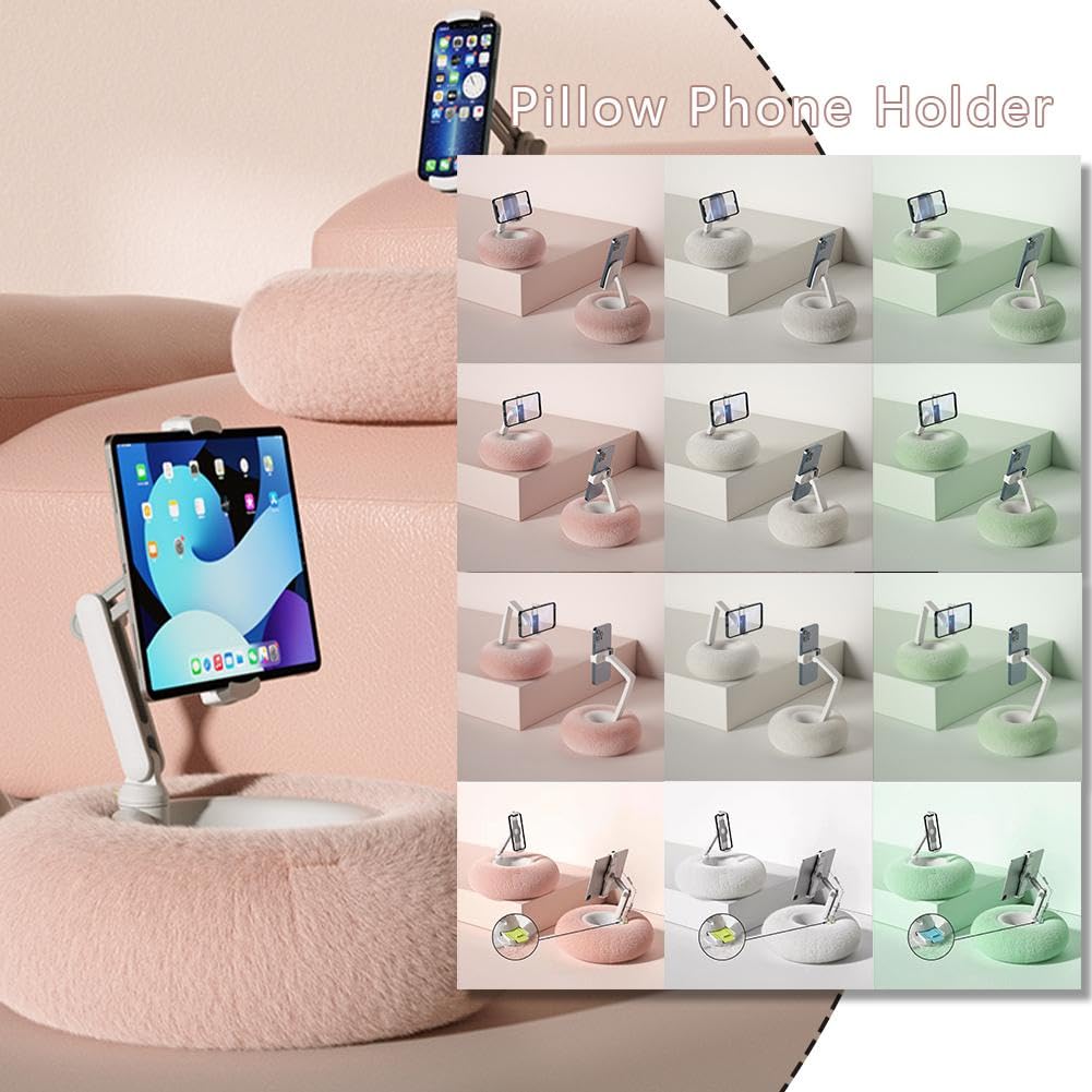 Generisch Supporto per Kindle, Pillow Stand Regolabile a 360° per la Lettura in Bed, Fuzzy Bowl per Kindle Accessori