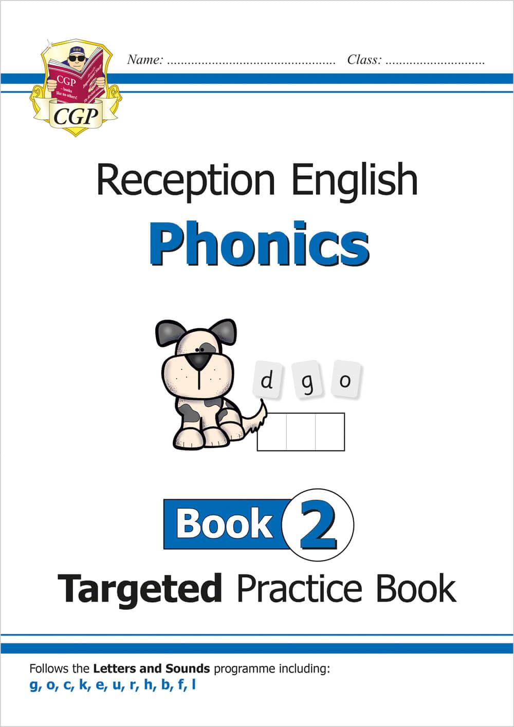 English Targeted Practice Book: Phonics - Reception Book 2 (CGP Primary Phonics) Paperback – 11 May 2018