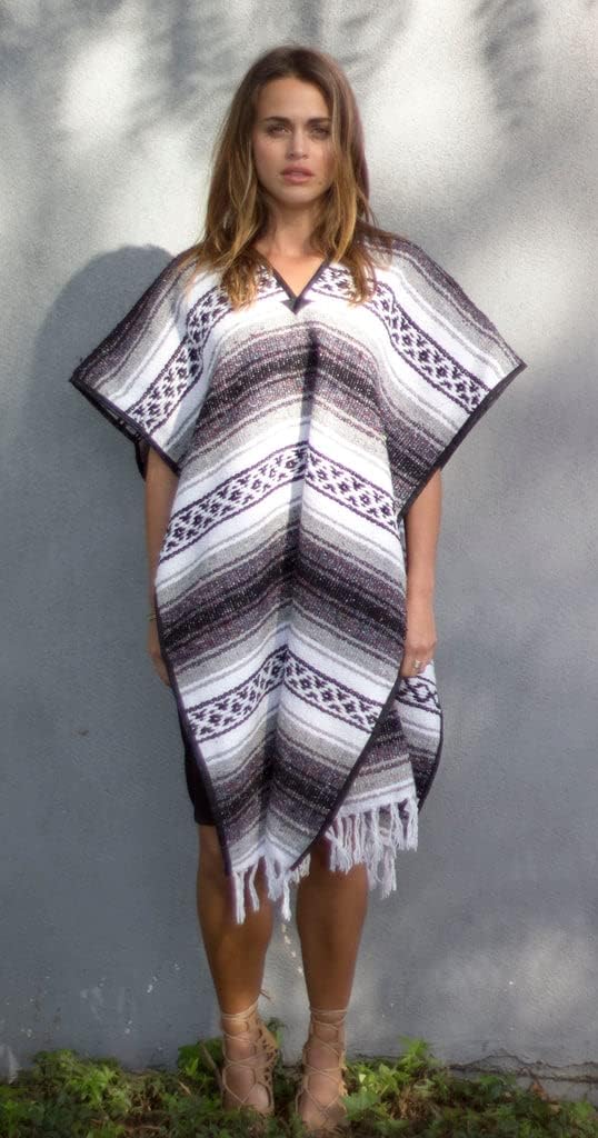 Del Mex Classic Mexican Blanket Poncho - Image 5