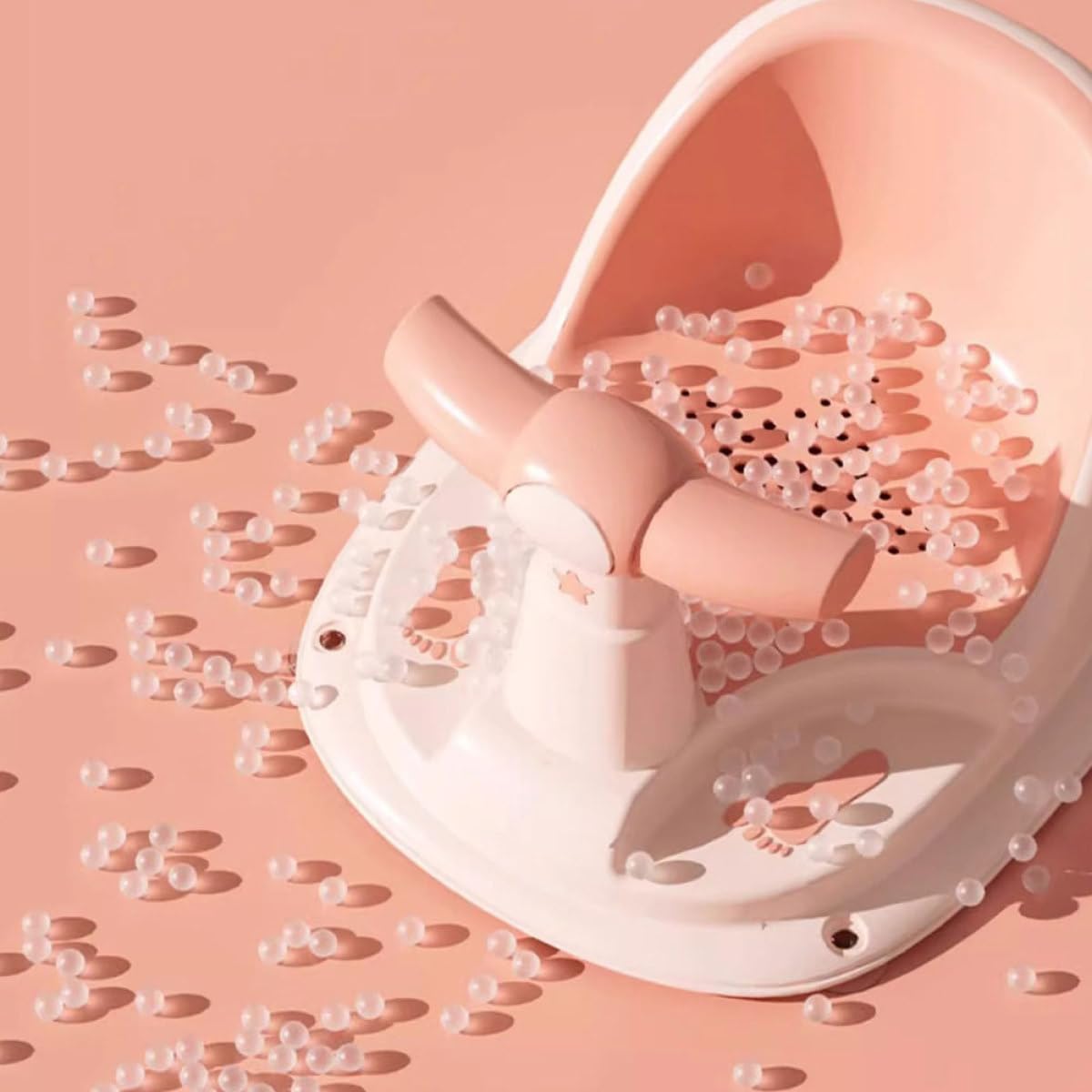 YARNOW Babybadewannensitz und Praktischem Stauraum aus Pp und Tpe mit Rutschfestem Design Ergonomischer für Neugeborene und Kleinkinder im Haushalt