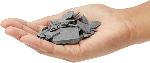 Miniatura 3 de Bright Creations Rocas de pizarra natural de 2 libras, piedras grises de 0.35 a 2.75 pulgadas para acuarios, terrarios, jardín de hadas y