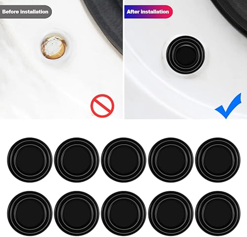 Miniatura 6 de 30 piezas de junta de amortiguador para puerta de automóvil, calcomanía decorativa que absorbe los golpes, junta anticolisión, accesorios para