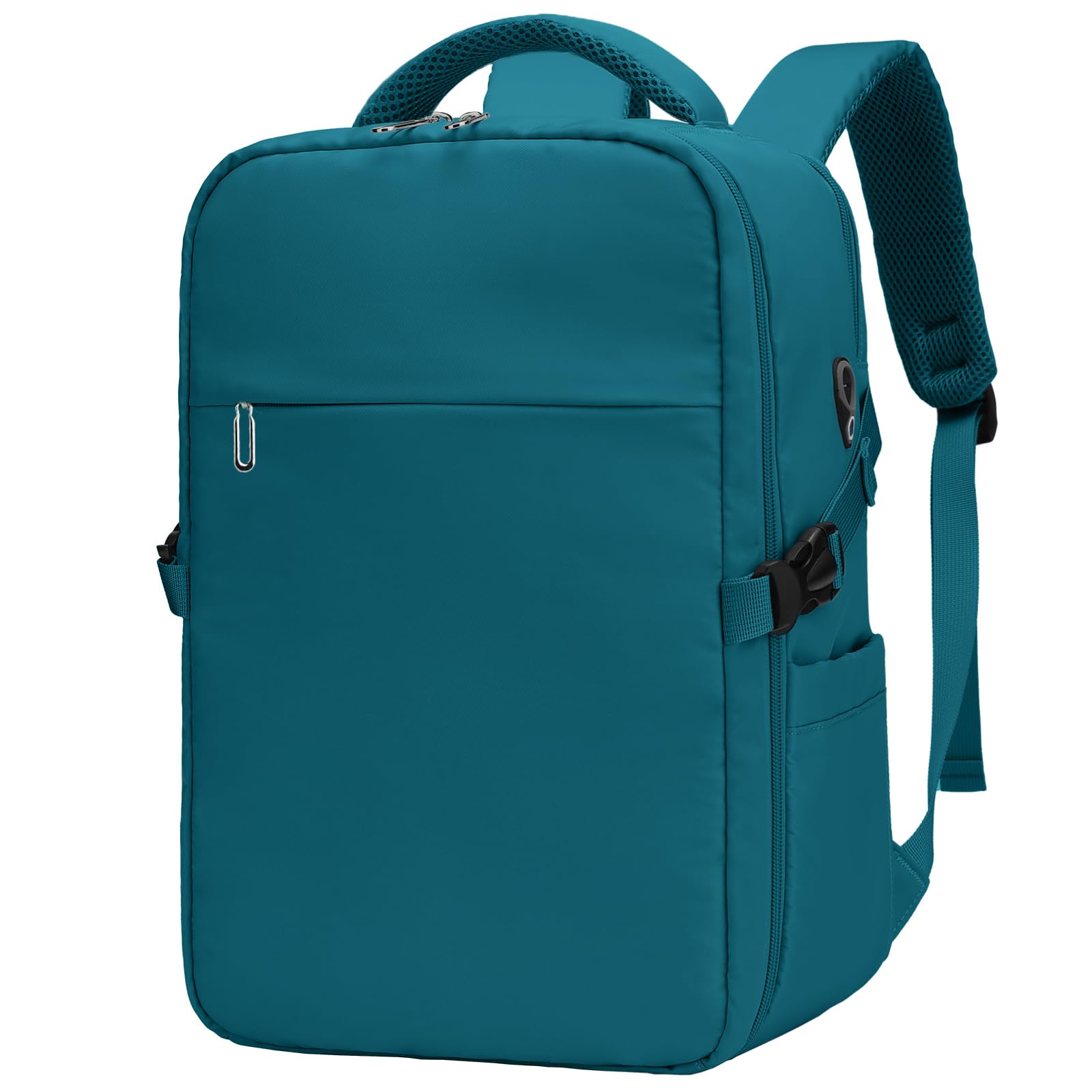 Mochila Viaje Cabina Avion 40x30x20,Mochila Ryanair 40x30x20 | Mochila Cabina con Compartimento para Portátil 14 Pulgadas y Bolsillo Húmedo Independiente,Azul pavo real
