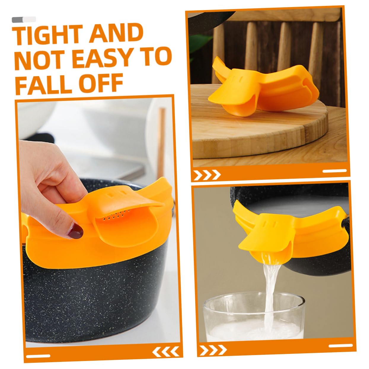 Funnel Reusable Soup Spout Pot Pour Funnel Leak-Proof Kitchen Soup Spout for Round Pots