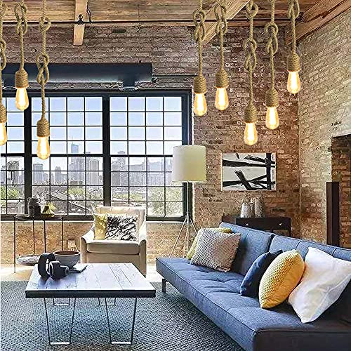 Luz colgante de caída e27 de dos cabezas que soluciona la iluminación de techos altos 2
