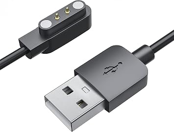 BabyValley Compatible with GRV FC1 Charger, Magnetic USB Charger Cable Replacement Charing Cable for GRV FC1 Smart Watch Black