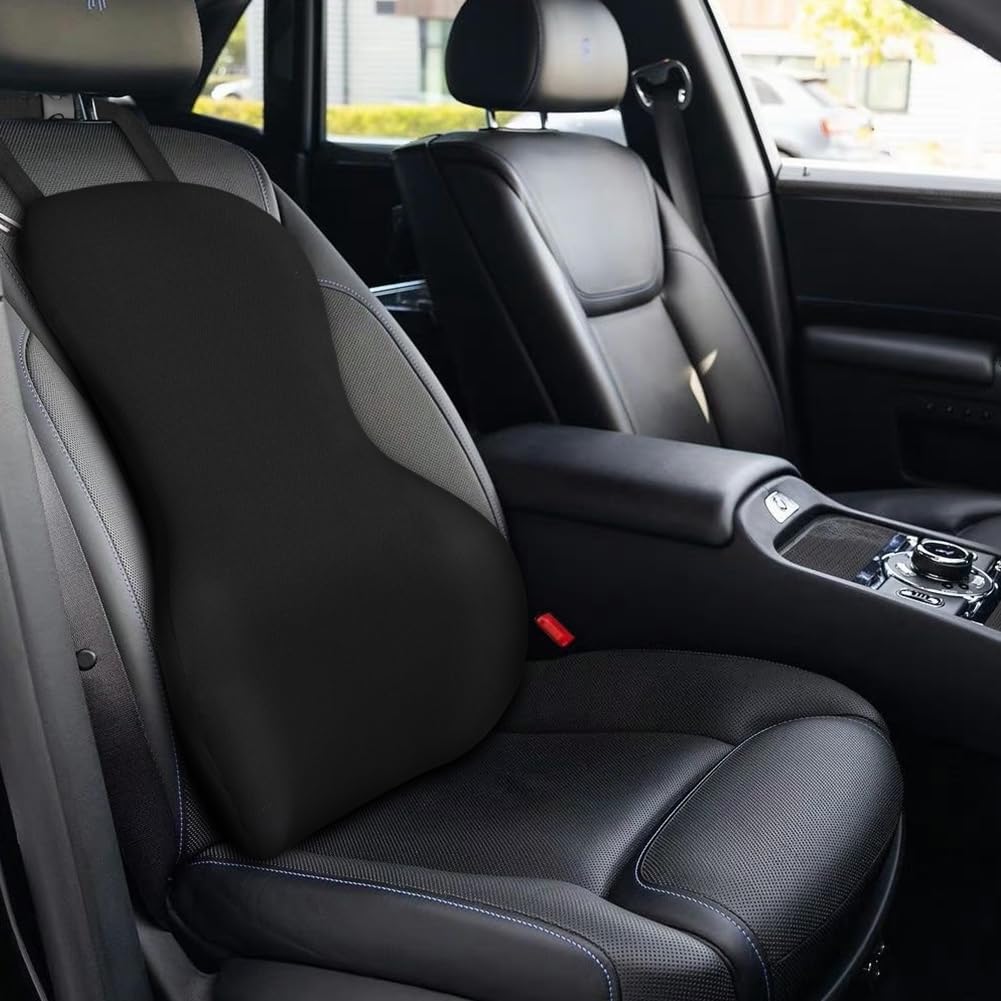 Ainiv Cuscino Lombare per Auto Sedia, Cuscino Lombare Auto Seduta Guidatore, Cuscino di Supporto Lombare, Cuscino di Supporto Posteriore, Supporto Lombare per Sedile Ergonomico Cuscino Schienale