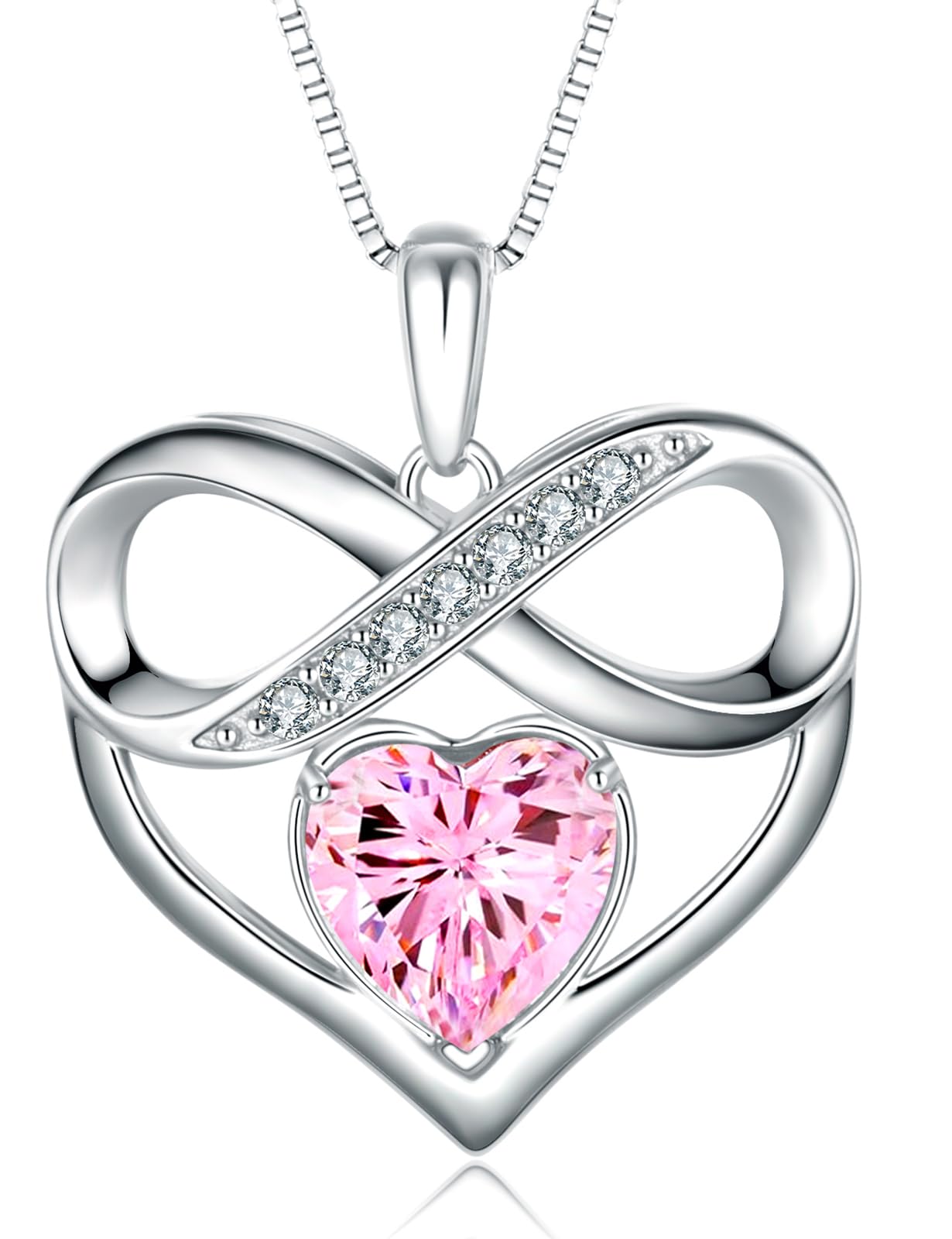 NONNYLLEI Kette Damen Herzkette Schmuck Herz Anhänger Weihnachten Muttertags Geschenk Valentinstag Jubiläum Hochzeit Geburtstag Frau Freundin Mama