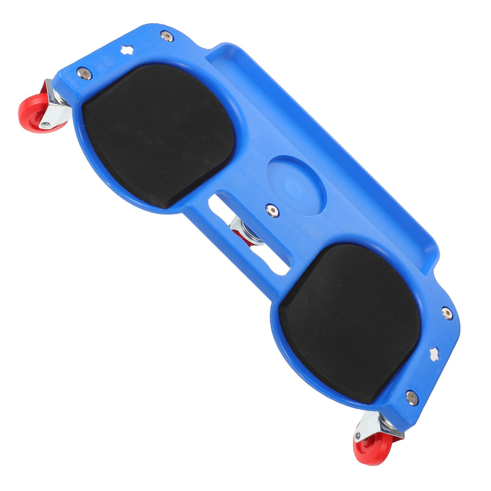 NUOBESTY Tapis de Genoux de Réparation Bleu en PE et Métal à roulettes | Atelier et Chantier, Support pour Genoux, Format Roulant avec Plateau à Outils Intégré