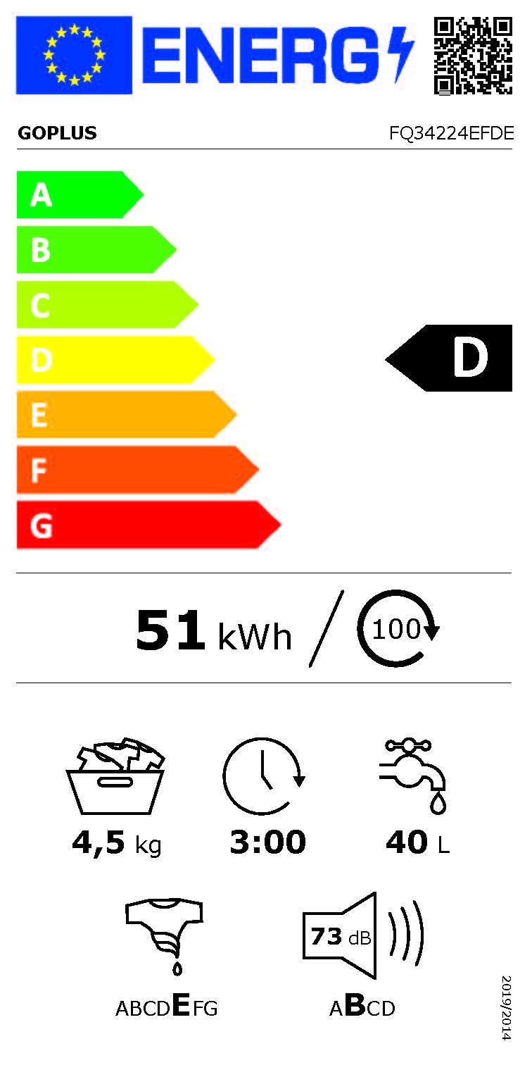 GOPLUS Waschmaschine Vollautomat 4,5 KG, Waschvollautomat mit Schleuder, 10 Programme, LED Dispaly, inkl. Ablaufpumpe, Toplader Waschmaschine ideal für Apartments und Wohnmobile, 50 x 50 x 85 cm