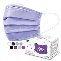 Vista 34 de Medtecs - Mascarilla desechable cómoda y transpirable de 3 capas, 2 tamaños infantil y juvenil, gran opción de protección y salud, 50