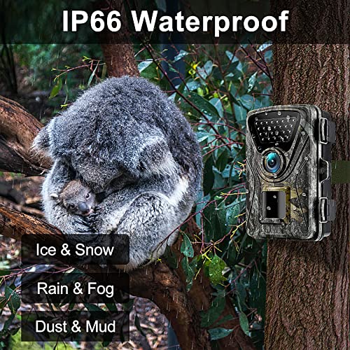 Wildkamera mit Bewegungsmelder Nachtsicht - Wildkamera Testsieger 28MP 1520P Wärmebildkamera Jagd 0,2s Jagdkamera 850nm… – Bild 4