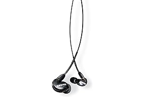 Professional Wireless Black Headphones: Shure SE215 PRO