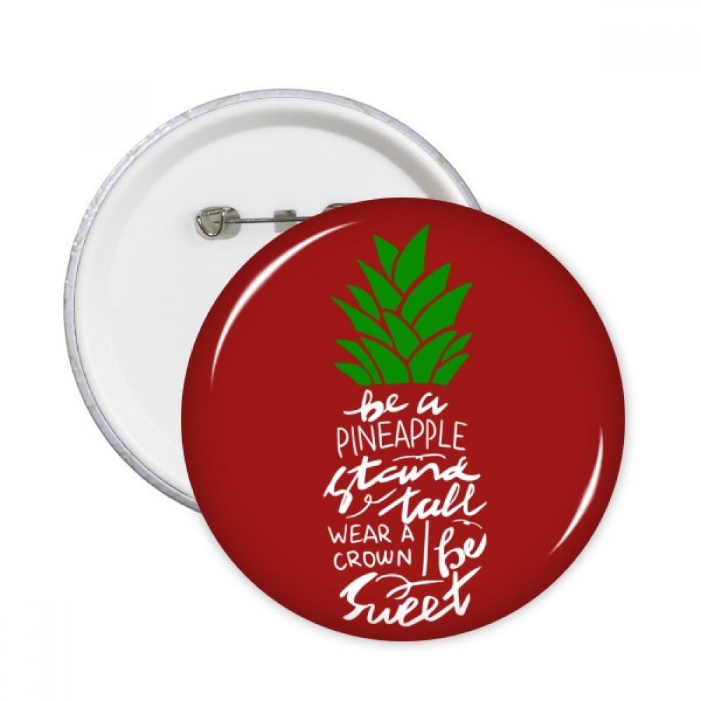 Badge ananas à épingle pour masquer un accroc ou décorer un pull