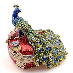 Peacock Gifts for Women Girls, Peacock Trinket Box, Valentines Day Gifts For Her, Peacock Jewelry Box