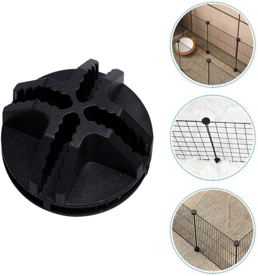 VANZACK Cage Connectors for Small Animals Playpen Fence Connectors Plastic Buckles Fixed Buckles for Cabinets
