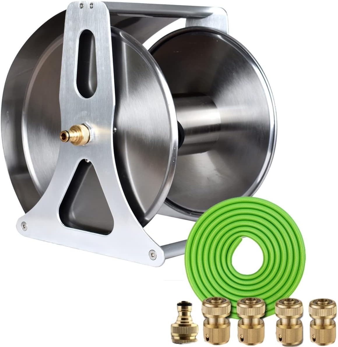Carrete de Manguera de Pared con Tapa, Resistente Soporte for mangueras de jardín(B)