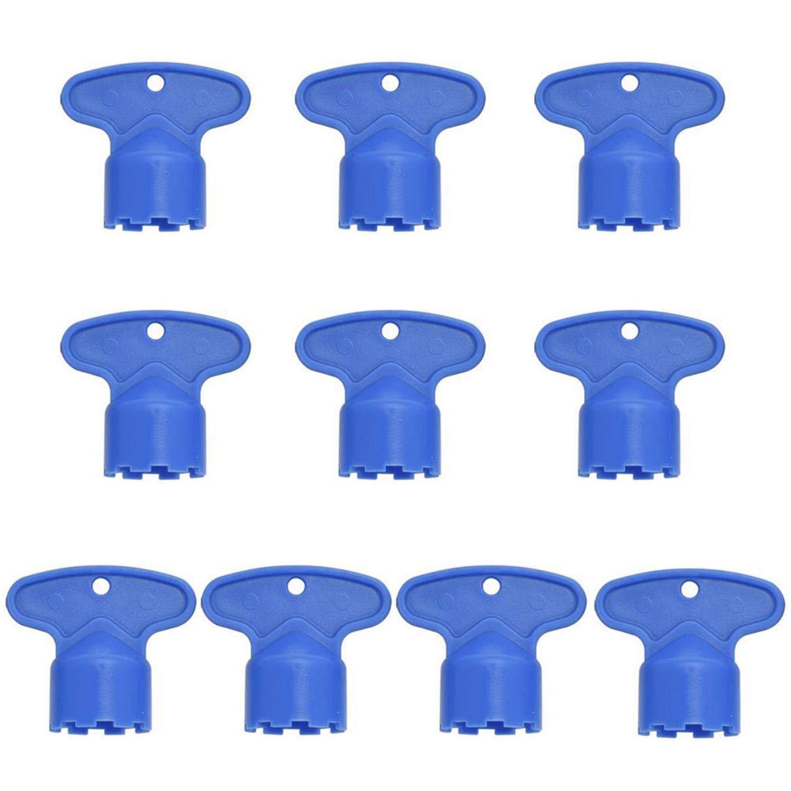 10 Pack Faucet Aerator Wrench Removal Wrench Kitchen Basin Filter Removal Tool Cache Faucet Aerator Keys, 5 Sizes M16.5-M24 For Neoperl, Moen, Groche Cache Aerators(blue（M18.5 10pcs）)