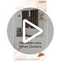Image of Homefab India Velvet Curtains Room Darkening - Window 5 feet, Pack of 2 Panels, Coffee