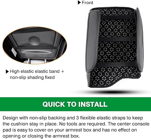 Miniatura 7 de Shademax Funda para consola central, funda de reposabrazos para Hyundai Palisade 2020, 2021, 2022, 2023, 2024, 2025, 2026, almohadilla de consola