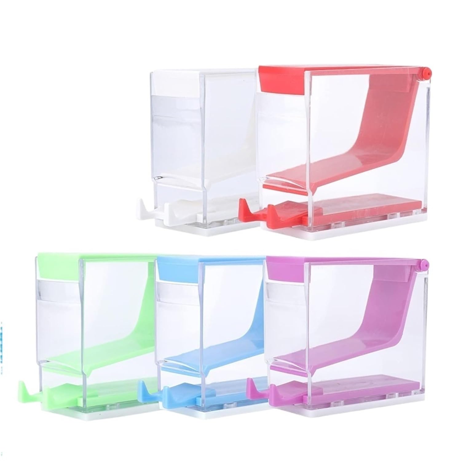 Cotton Roll Dispenser Hygienic Divider Dental Cotton Roll Dispenser Holder Press Style Dentistry Swabs Divider Boxes Odontologia Oral Hygienic Tool(Blue)