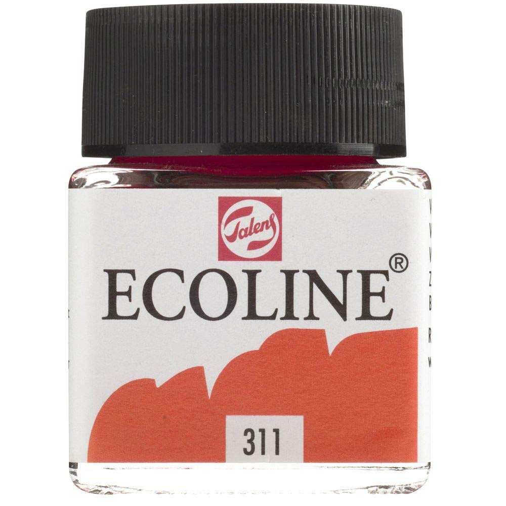 EcolinePAINTING & DRAWING LIQUID WATERCOLOUR INK - VERMILION 30ml