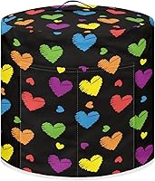 Vista 60 de Cubierta abstracta para freidora de aire con estampado de corazón, cubierta de olla a presión de 3 cuartos de galón, cubierta antipolvo para olla a