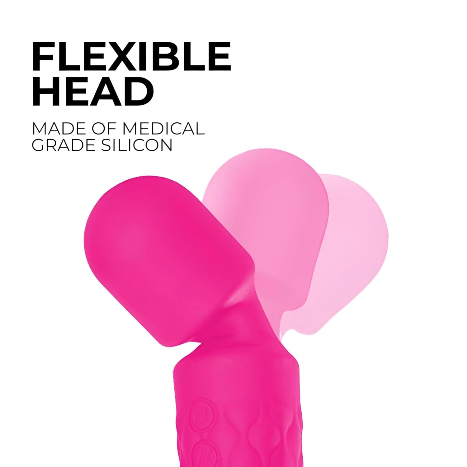 Naughty Kite Women's Personal Body Massager | Electric Handheld Massager for Female with 20 Vibration Speeds | USB Rechargeable, Waterproof, Medical Grade Silicone for Men and Women" (Colour - Neon Pink) 4 61GphPS6GhL. SL1500