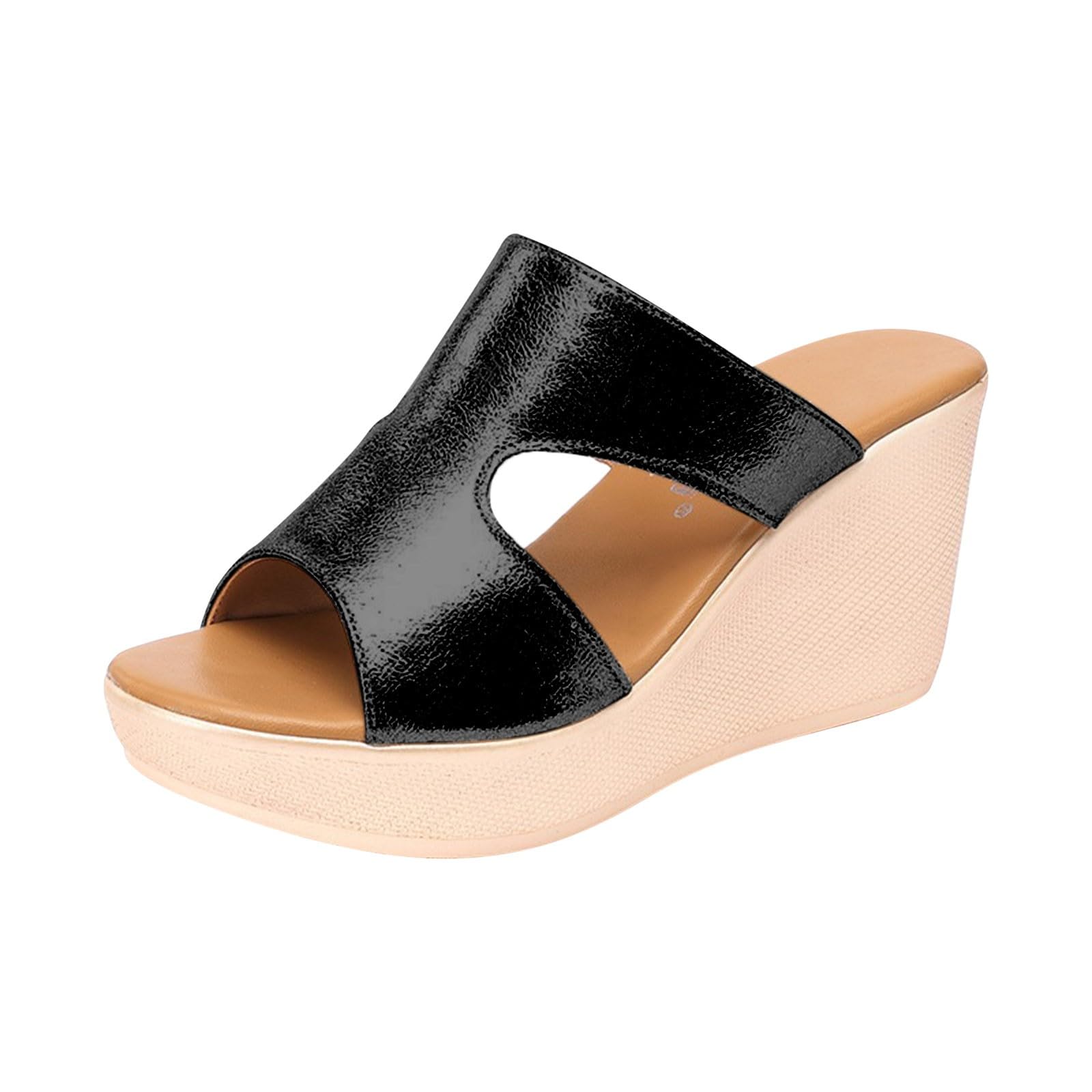 Sandales pieds larges femme chaussure ete confort pantoufles de marche legere - 6