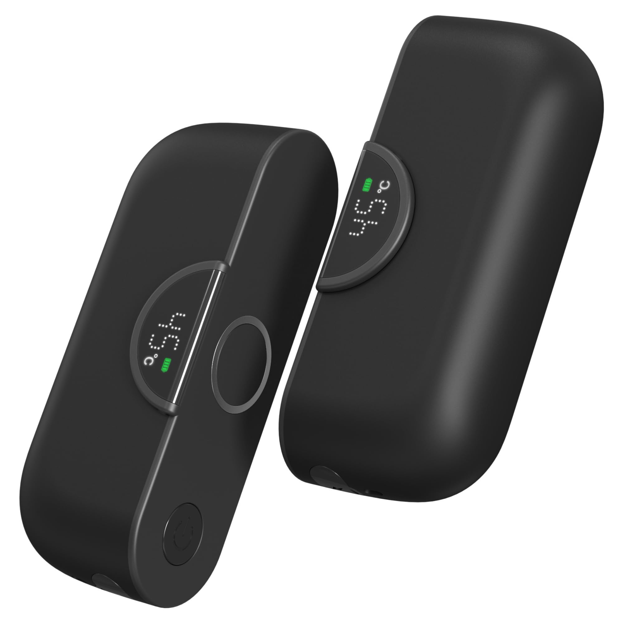 Chauffe-Main Rechargeable 6000mAh, écran Affichage LED, 4 Niveaux de Chaleur, Design Compact & élégant, USB-C, Chauffe Rapide, Ideal Voyage, Hiver et Cadeau - AERYNO