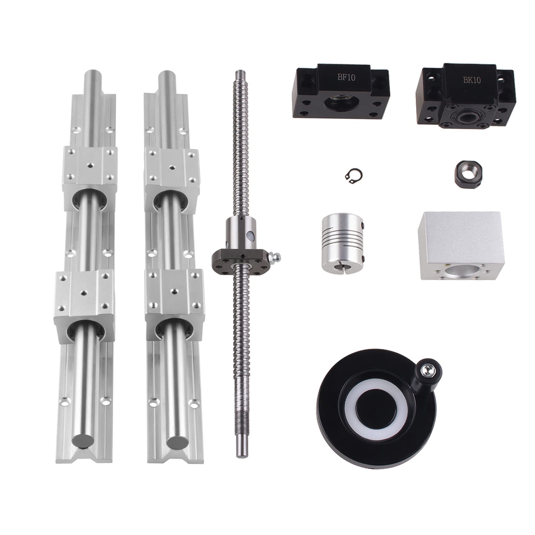 Rail Cnc Lot De 2 Glissières Linéaires SBR16-1000/1500 Avec 4 Blocs De Rouleent SBR16 UU (400 Rail Lineaire